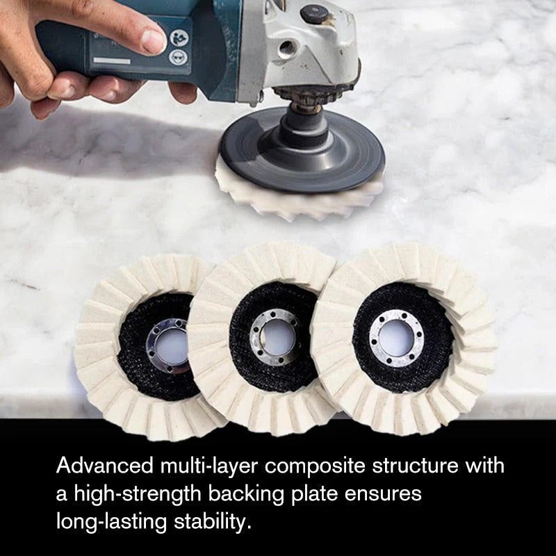 🔥 Wool Felt Flap Disc Polishing Wheel