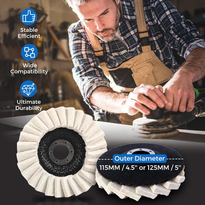 🔥 Wool Felt Flap Disc Polishing Wheel
