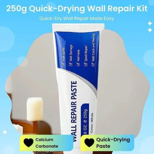 🔥THE ULTIMATE White Drywall Repair Paint Kit – No Sanding, No Primer, No Mess. Fix Nail Holes, Cracks & Dents in Minutes